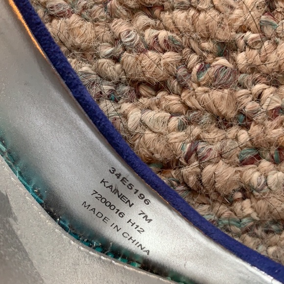 Calvin Klein Python look Electric Blue platforms - Picture 6 of 6